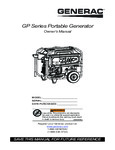Generac 7705 Generator Manual