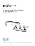 Krowne 11-4 Faucets Manual