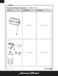 76A7770100002_American Standard_Touchless Soap Dispenser_Parts List