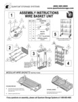 Quantum 5-Tier Wire Basket Unit Assembly Instructions