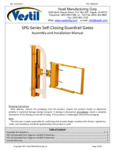SPG-Series Self-Closing Guardrail Gates SPG-Series Self-Closing Guardrail Gates