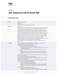 Tork Advanced White 1-Ply Notched Paper Towel Roll, 800 Feet / Roll Tork Advanced White 1-Ply Notched Paper Towel Roll, 800 Feet / Roll
