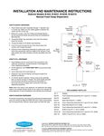 Bobrick B-823 installation sheet