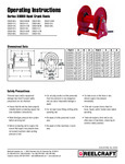 PREMIUM DUTY HAND CRANK HOSE REEL manual