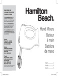White 6 Speed Hand Mixer instructions