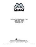 Mi-T-M Generator Manual
