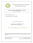 877AGU570020_Vegan Cert Acai Glee.pdf 877AGU570020_Vegan Cert Acai Glee.pdf