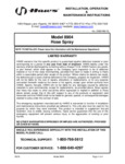 8904 INSTALLATION, OPERATION & MAINTENANCE INSTRUCTIONS