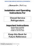 90-040 CLOSED SERVICE CASE INSTALLATION MANUAL 2024