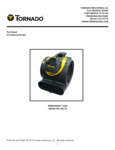Tornado 98774 Windshear 3200 3-Speed Air Mover - 3/5 hp parts manual