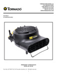 Tornado 98778 Windshear Storm 3-Speed Compact Air Mover - 120V parts manual