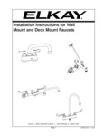 Elkay a55483 Faucet Installation Instructions
