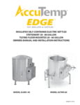 Accutemp Edge Series Installation & Owners Manual