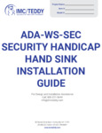 ADA-WS-SEC Security Hand Sink Installation ADA-WS-SEC Security Hand Sink Installation