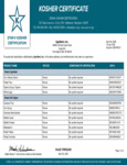 Agridient Flours and Starchs Kosher Cert Agridient Flours and Starchs Kosher Cert