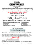 American Legend-al5001w Assembly Instructions American Legend-al5001w Assembly Instructions