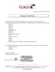 Boiron allergen certificate Boiron allergen certificate
