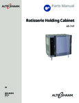 Alto-Shaam AR-7HT Parts Manual Alto-Shaam AR-7HT Parts Manual