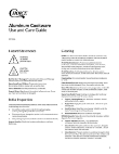 Choice Aluminum Care Instructions