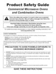 Amana HC1015 1000W Safety Guide