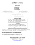 American Range Owner's Manual American Range Owner's Manual