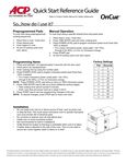 Amana AOC Instructions