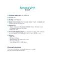 Armada Vinyl Specsheet Armada Vinyl Specsheet
