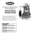 Ashland SPV33_50 Sump Pump Manual Ashland SPV33_50 Sump Pump Manual