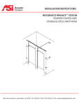 ASI Powder Coated and Stainless Steel Partitions Installation Instructions