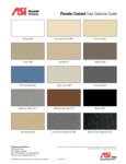 ASI Powder Coated Partitions Finishes