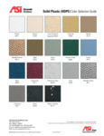 ASI Solid Plastic Partitions Finishes