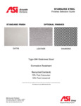 ASI Stainless Steel Partitions Finishes