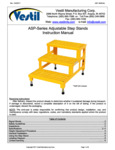 ASP-Series Adjustable Step Stands Manual