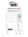 AutoFry MTI-10X 2.75 Gallon Automatic Ventless Fryer Manual