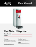 Avantco A Series HWDA2 2 Gallon Hot Water Dispenser Manual