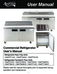 Avantco Sandwich Prep Tables Manual