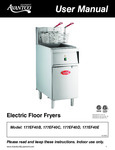 Avantco EF40 Electric Fryer Manual Avantco EF40 Electric Fryer Manual