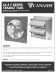 Canarm P/AX Series User Manual Canarm P/AX Series User Manual
