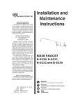 T&S B-0230, B-0231, B-0232 and B-0330 Manual T&S B-0230, B-0231, B-0232 and B-0330 Manual