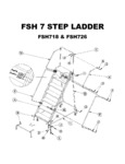 Ballymore 7-step ladder with handrails assembly Ballymore 7-step ladder with handrails assembly
