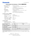 panasonic battery test summary