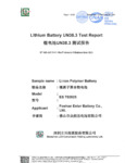 Sterno Battery Report_UN 38.3