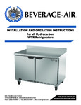 Beverage-Air Worktop Refrigerators Manual Beverage-Air Worktop Refrigerators Manual