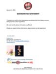 Specsheet for COC300 items