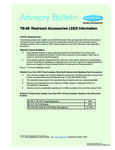 Bobrick LEED Advisory Bulletin