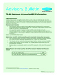 Bobrick TB-88 Restroom Accessories LEED info Advisory Bulletin