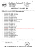 Les Vergers Boiron Kosher Certification