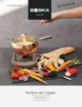 Boska 340040 57 1/2 oz. Copper Fondue Set with Forks Product Manual