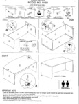 Boss N189 Bow Front Desk Assembly Instructions