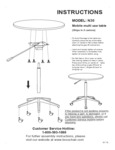 Boss N30 Mobile Multi Use Table Assembly Instructions